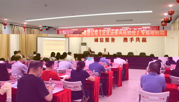 海南省旅遊投資控股集團有限公司 組織開展《企業法律風險防控》專題培訓班